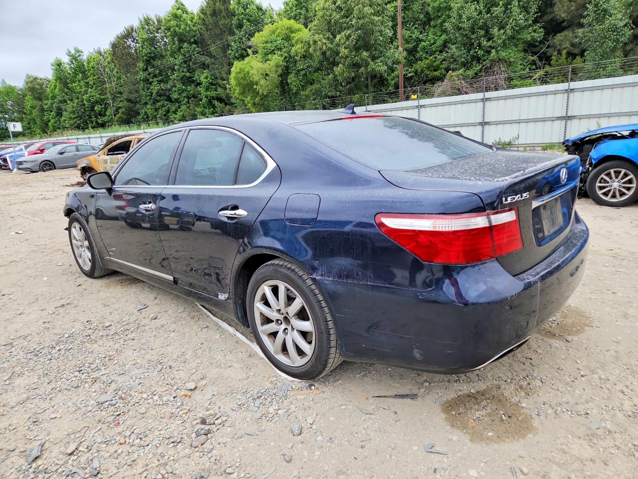 2007 Lexus Ls 460 Blue vin: JTHBL46F475030228