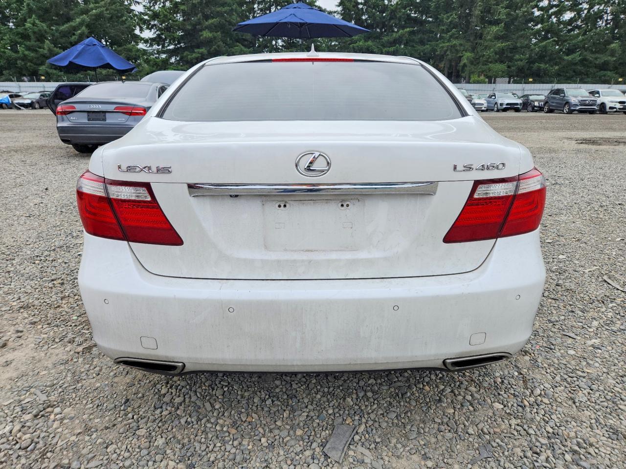 2007 Lexus Ls 460 White vin: JTHBL46F475033422