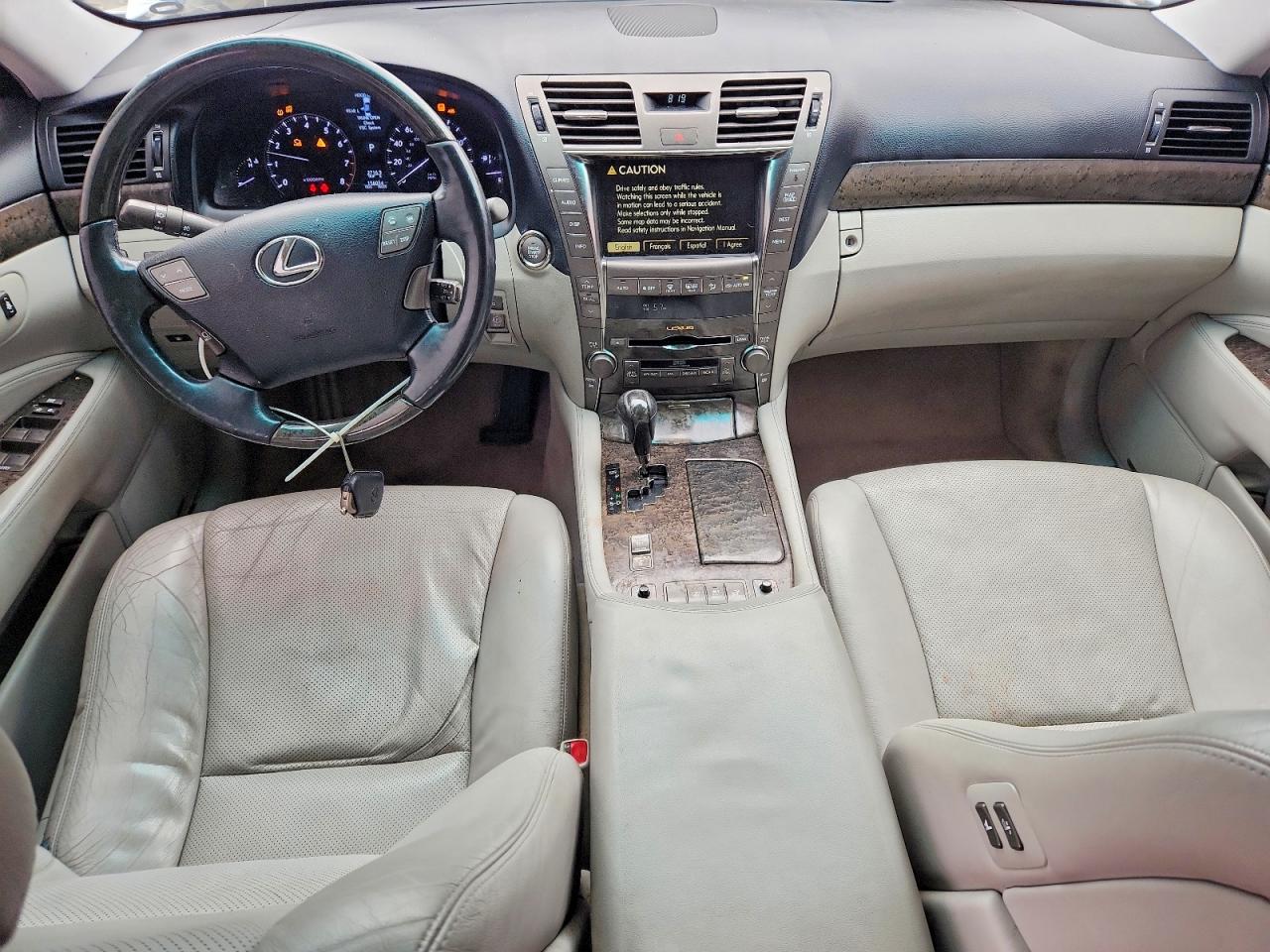 2007 Lexus Ls 460 White vin: JTHBL46F475033422