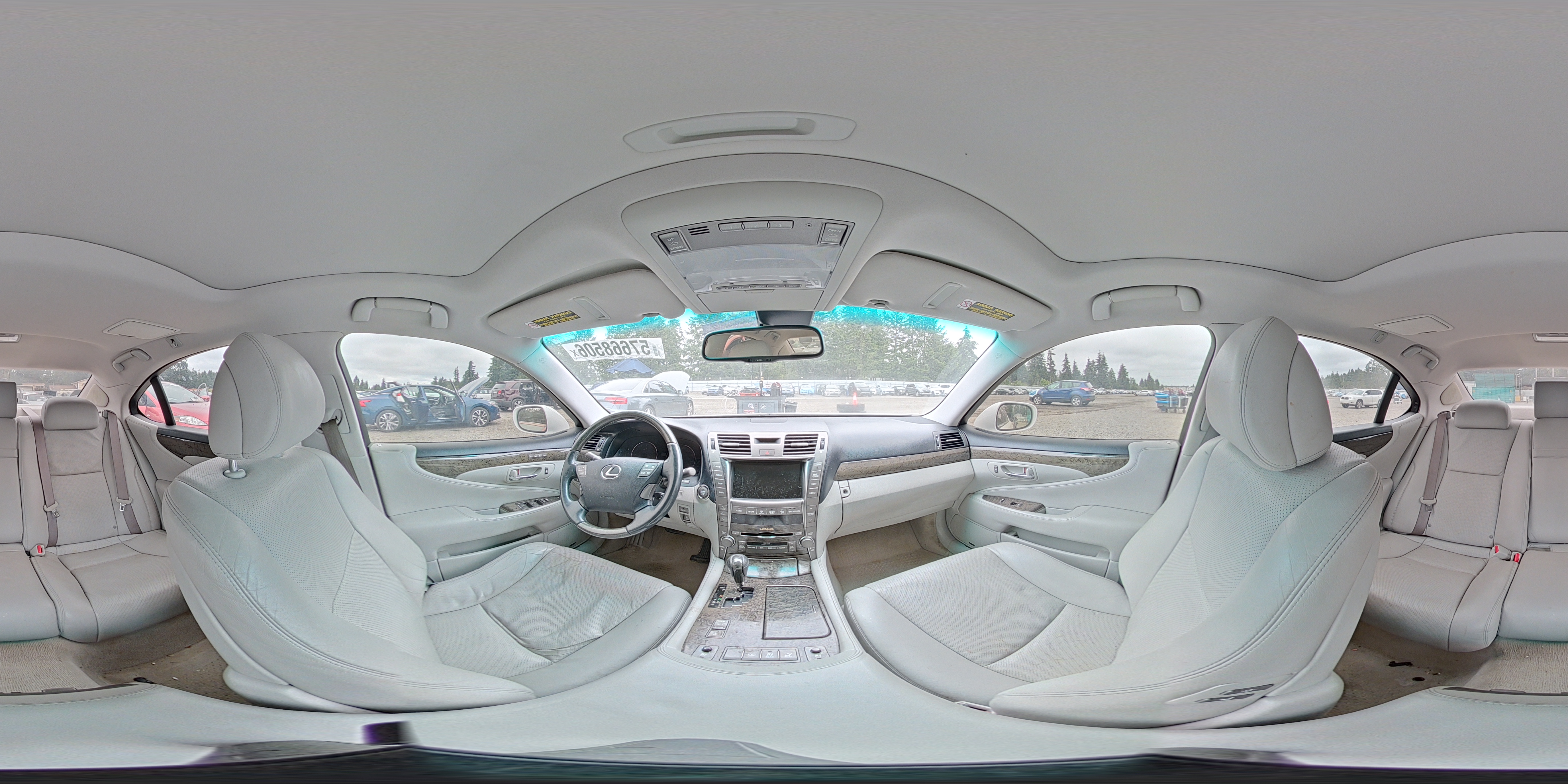 2007 Lexus Ls 460 White vin: JTHBL46F475033422