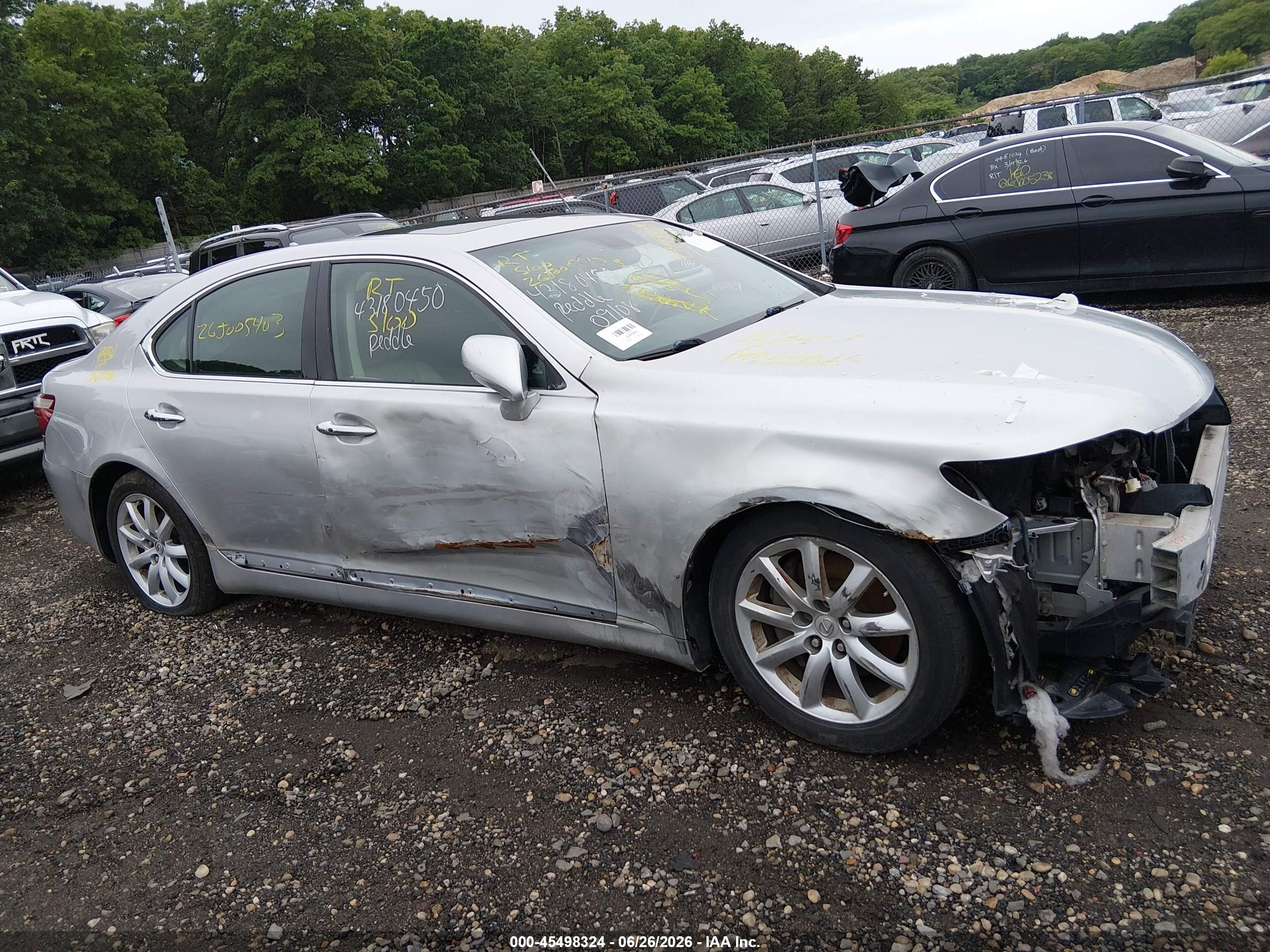 2008 Lexus Ls 460   Gray vin: JTHBL46F485053672