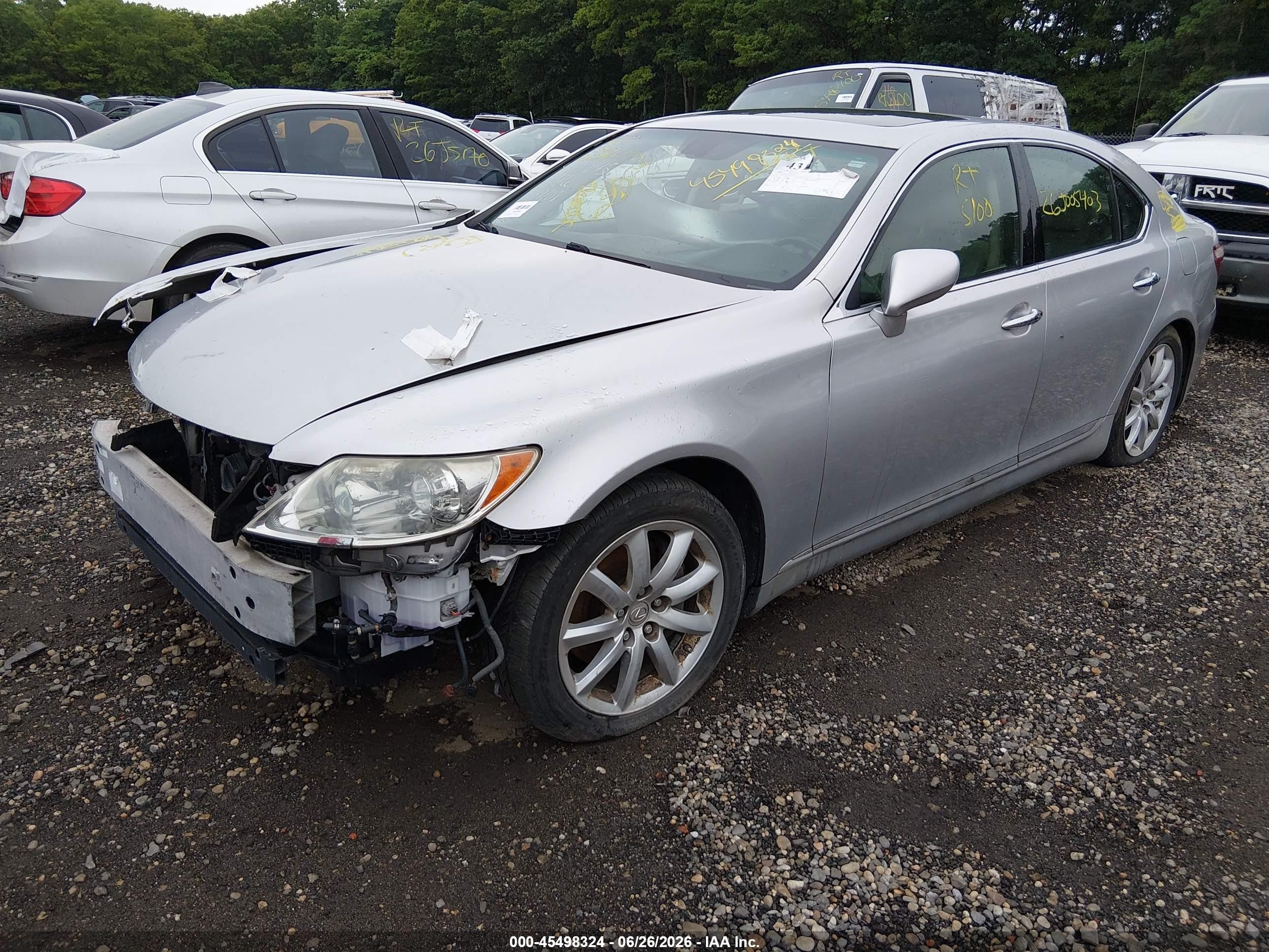 2008 Lexus Ls 460   Gray vin: JTHBL46F485053672