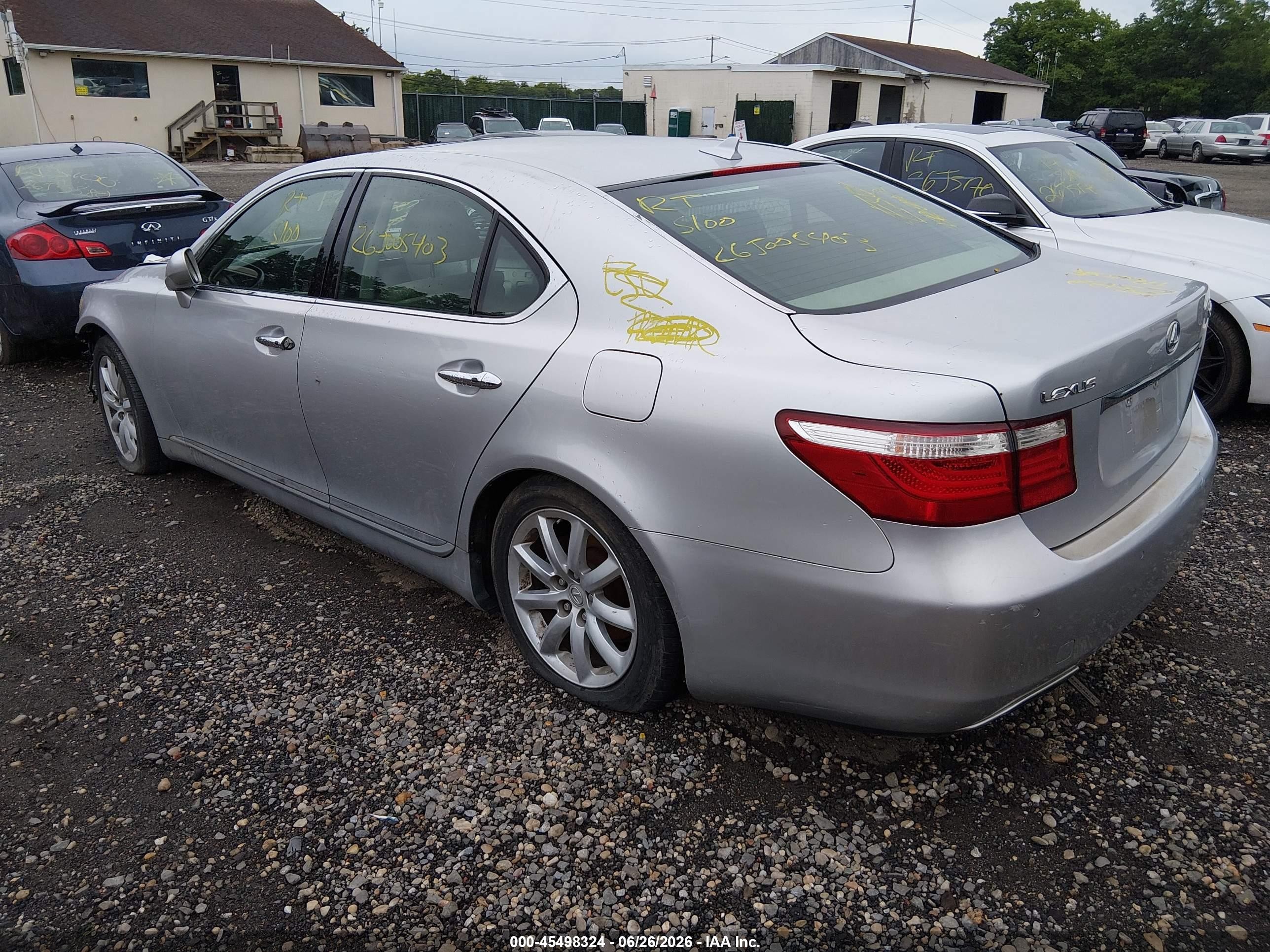 2008 Lexus Ls 460   Gray vin: JTHBL46F485053672