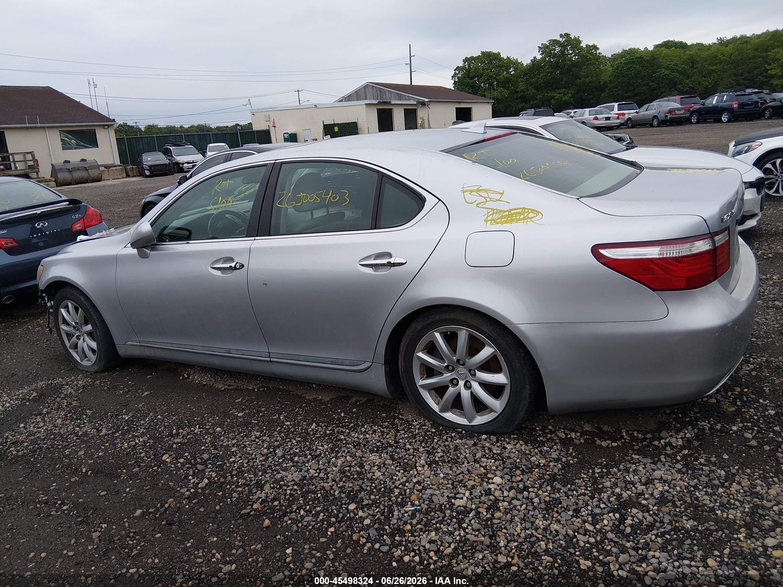 2008 Lexus Ls 460   Gray vin: JTHBL46F485053672