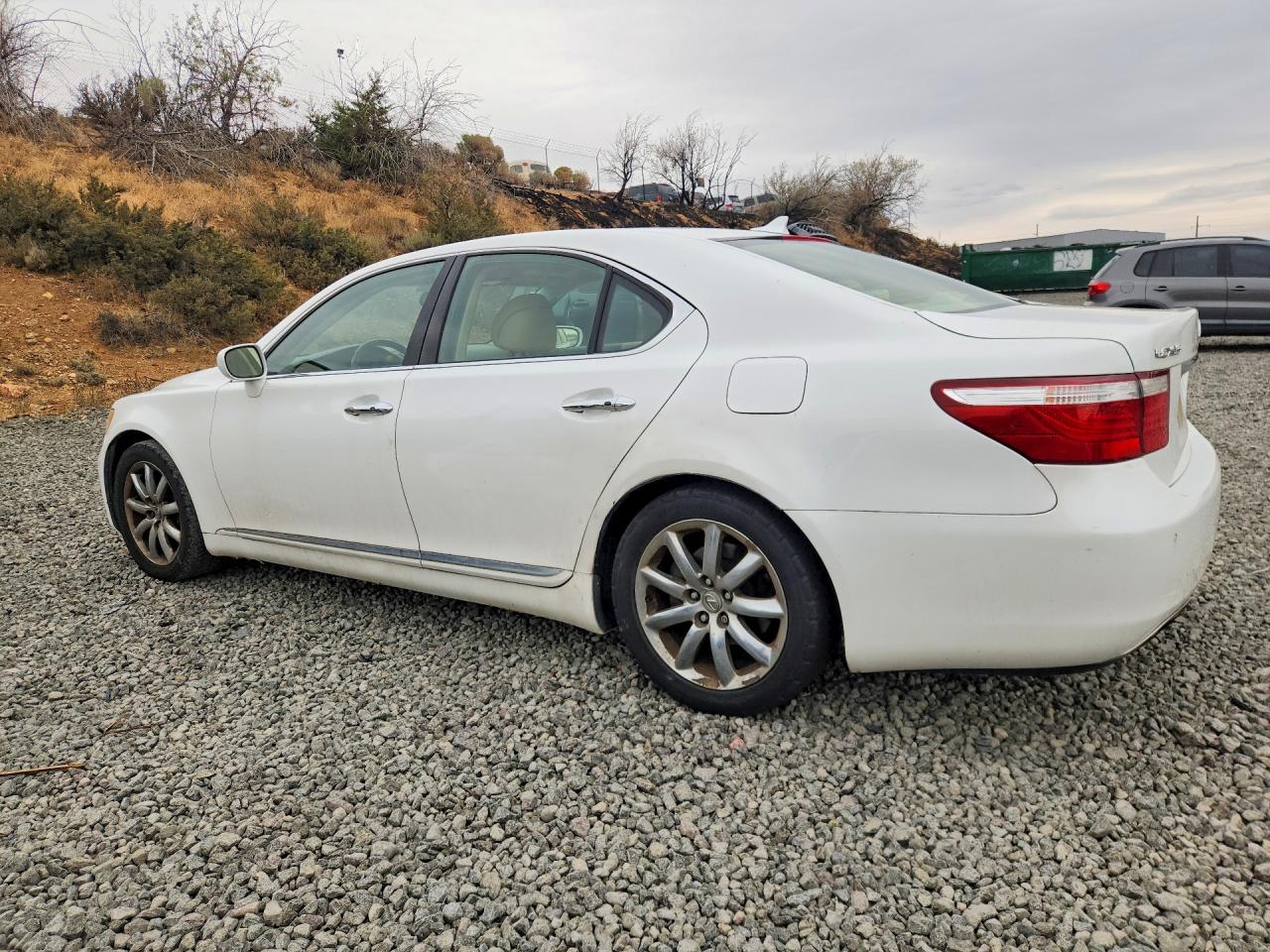 2008 Lexus Ls 460 White vin: JTHBL46F485056670