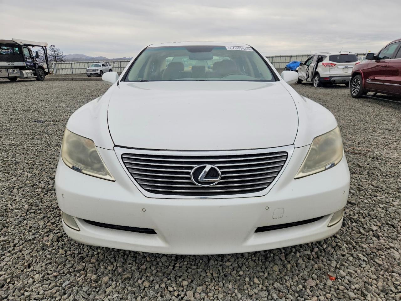 2008 Lexus Ls 460 White vin: JTHBL46F485056670