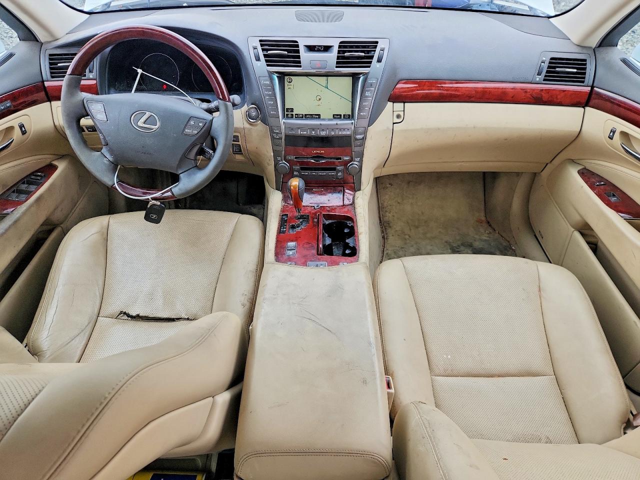 2008 Lexus Ls 460 White vin: JTHBL46F485056670