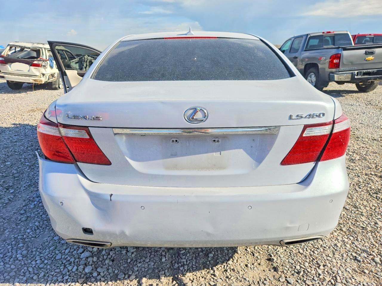 2008 Lexus Ls 460 White vin: JTHBL46F485061822
