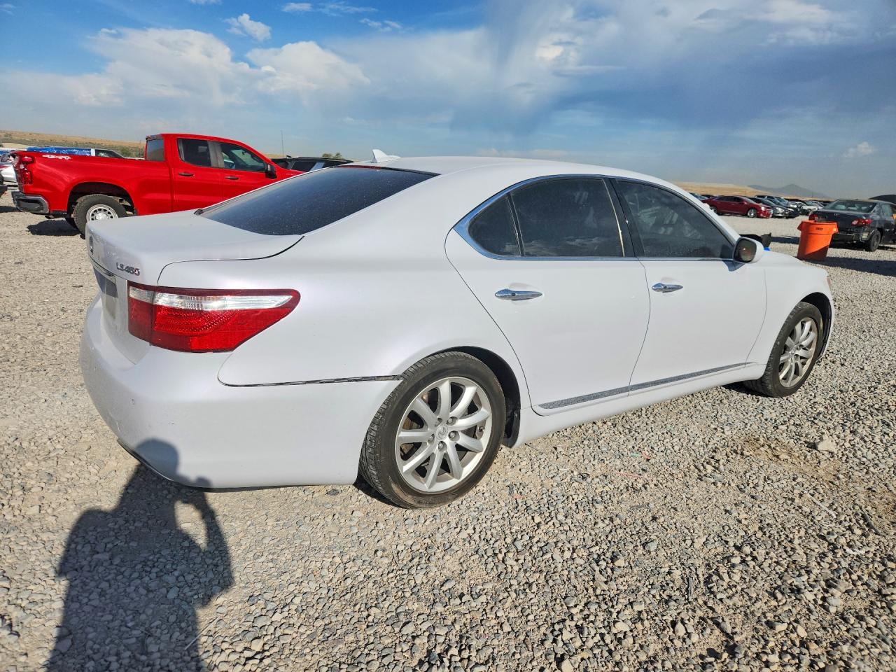 2008 Lexus Ls 460 White vin: JTHBL46F485061822