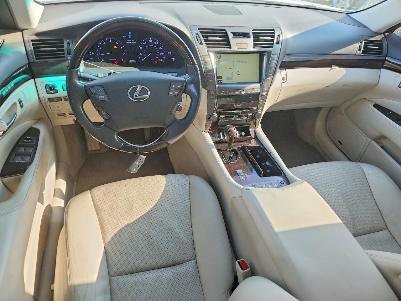 2008 Lexus Ls 460 White vin: JTHBL46F485061822