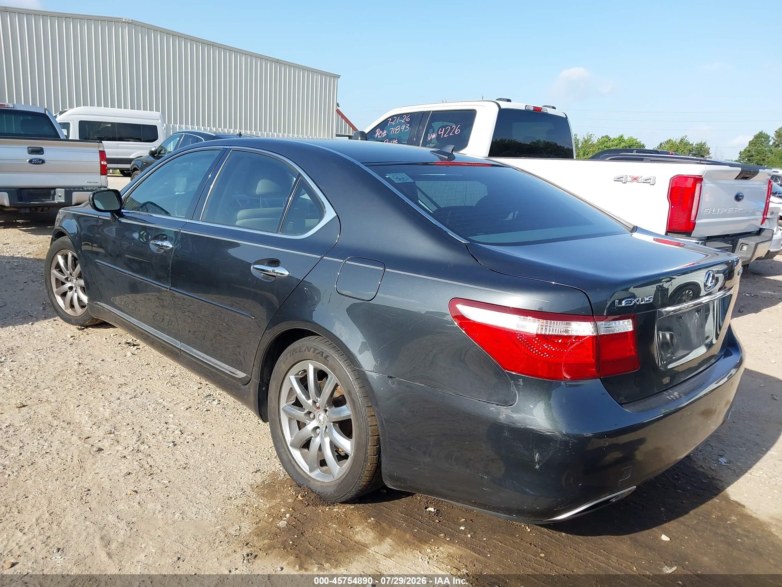 2008 Lexus Ls 460   Gray vin: JTHBL46F485063831