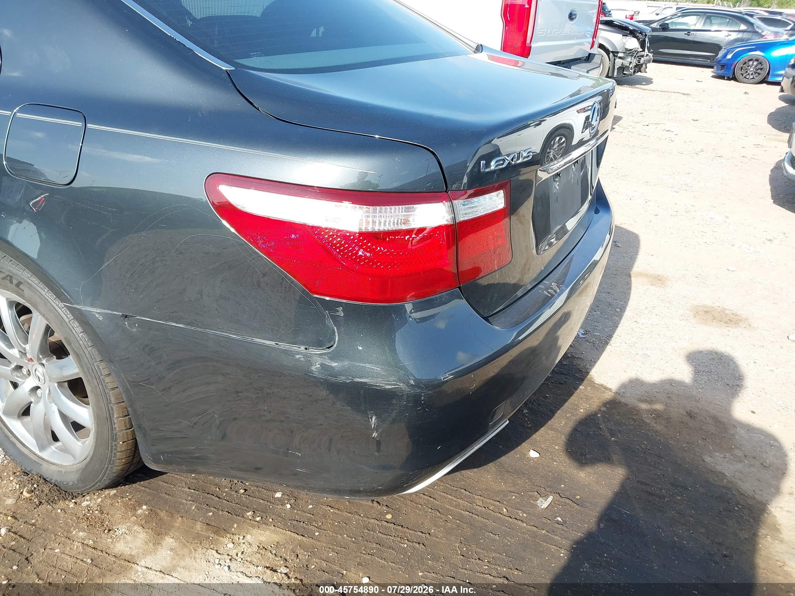 2008 Lexus Ls 460   Gray vin: JTHBL46F485063831