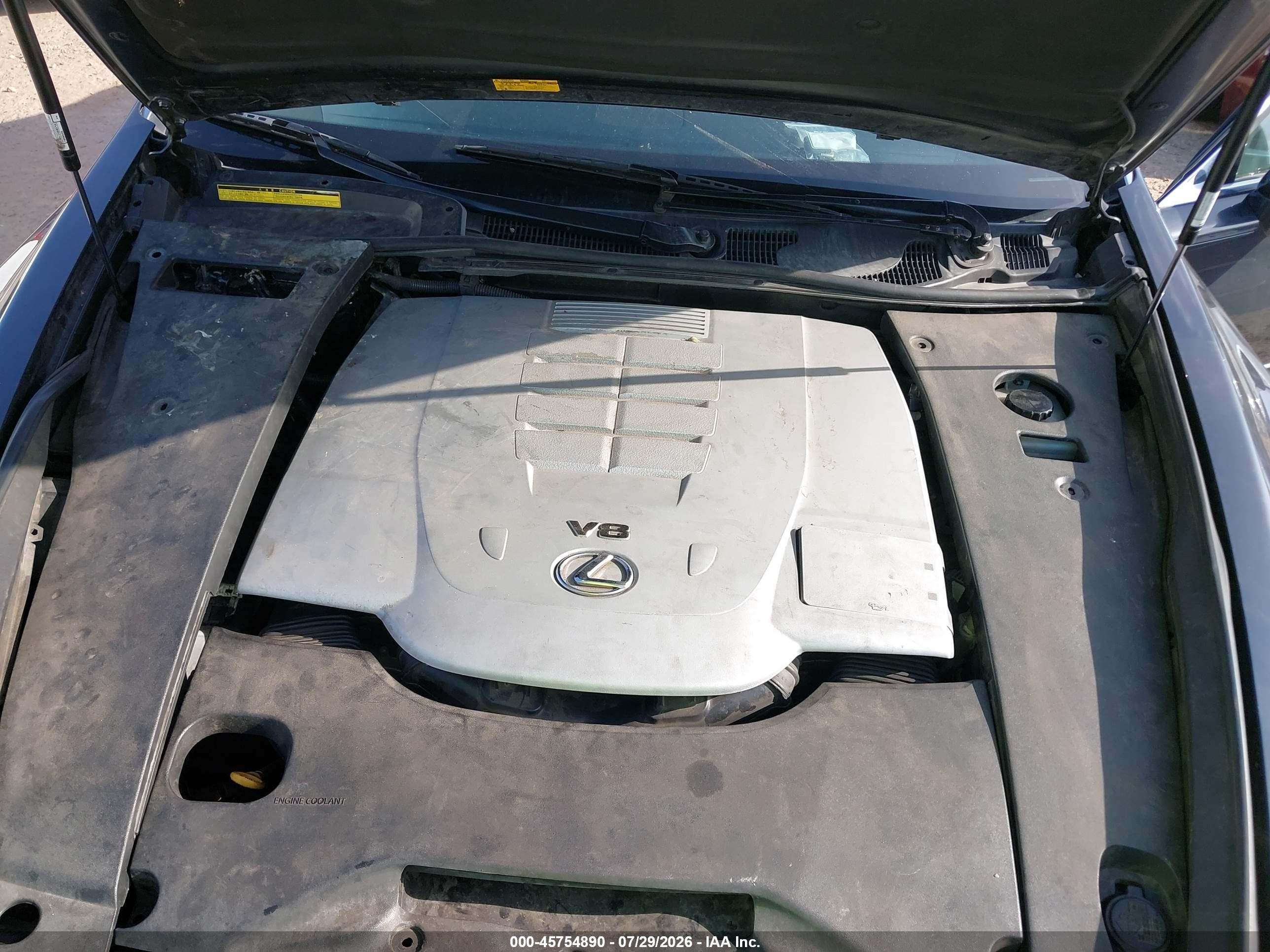 2008 Lexus Ls 460   Gray vin: JTHBL46F485063831
