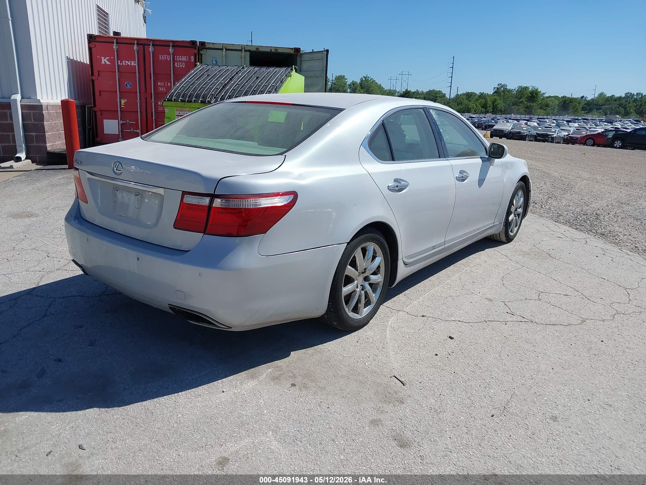 2008 Lexus Ls 460   Серебряный vin: JTHBL46F485075154