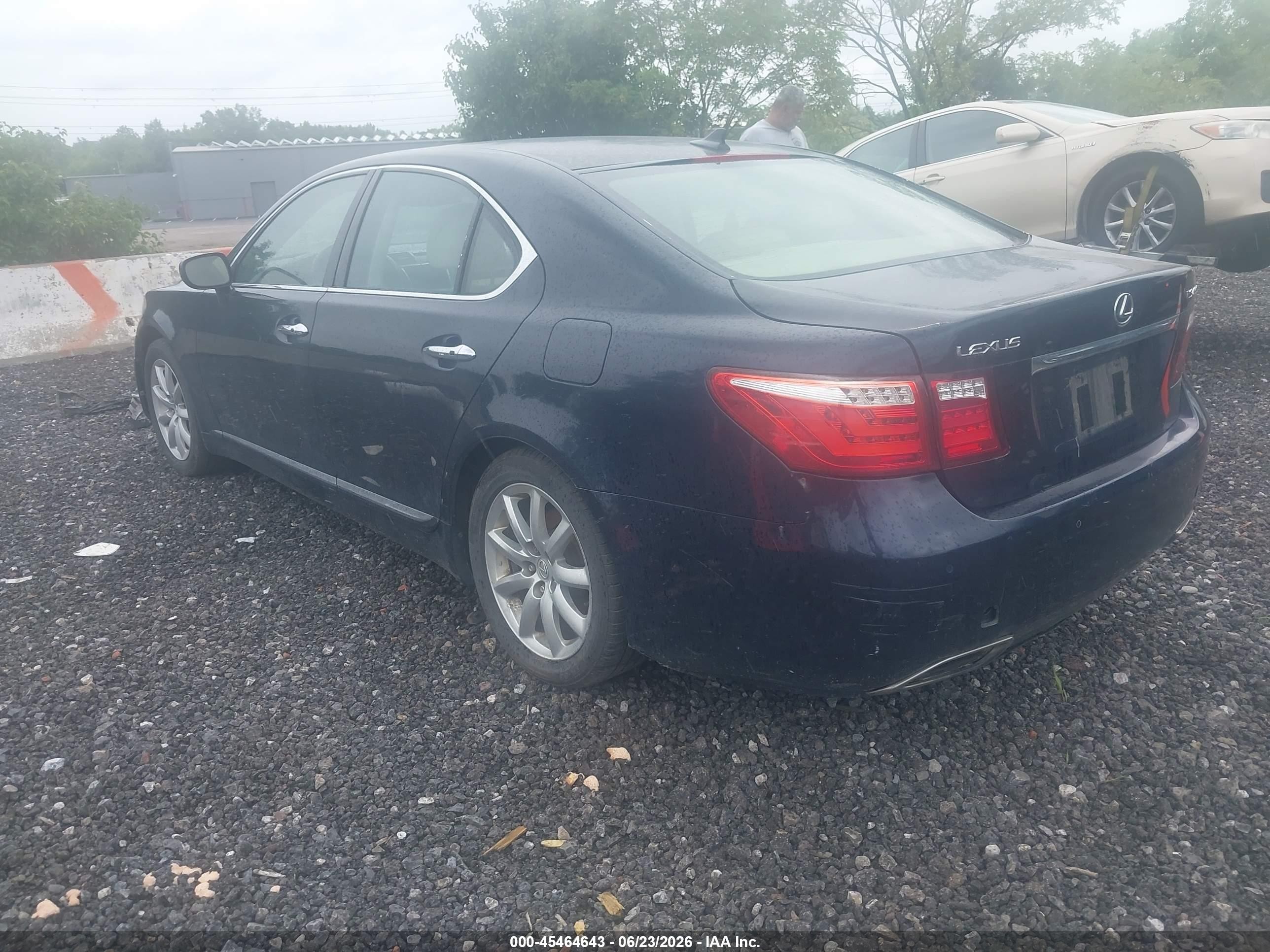 2008 Lexus Ls 460   Dark Blue vin: JTHBL46F485079088