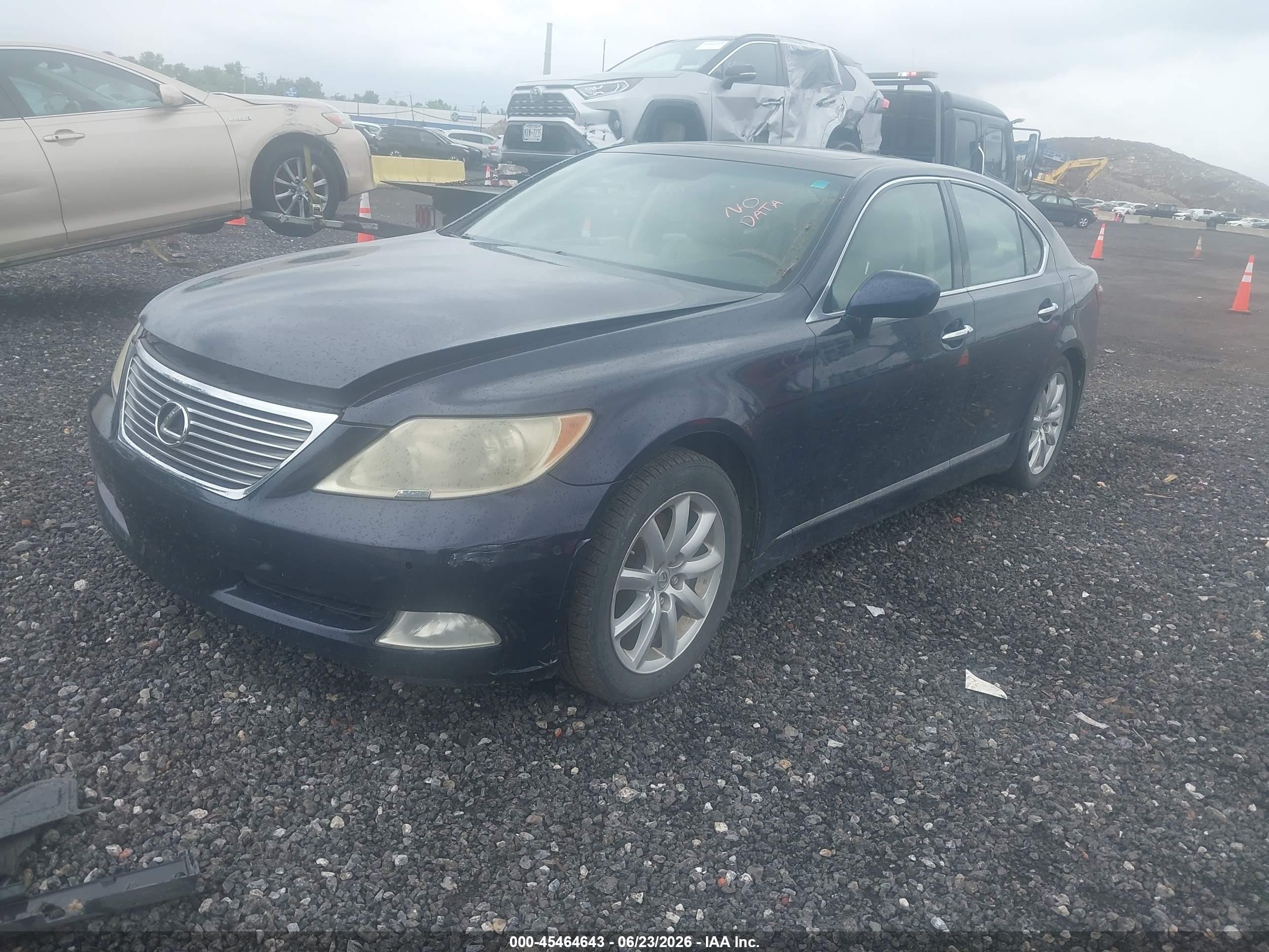 2008 Lexus Ls 460   Dark Blue vin: JTHBL46F485079088