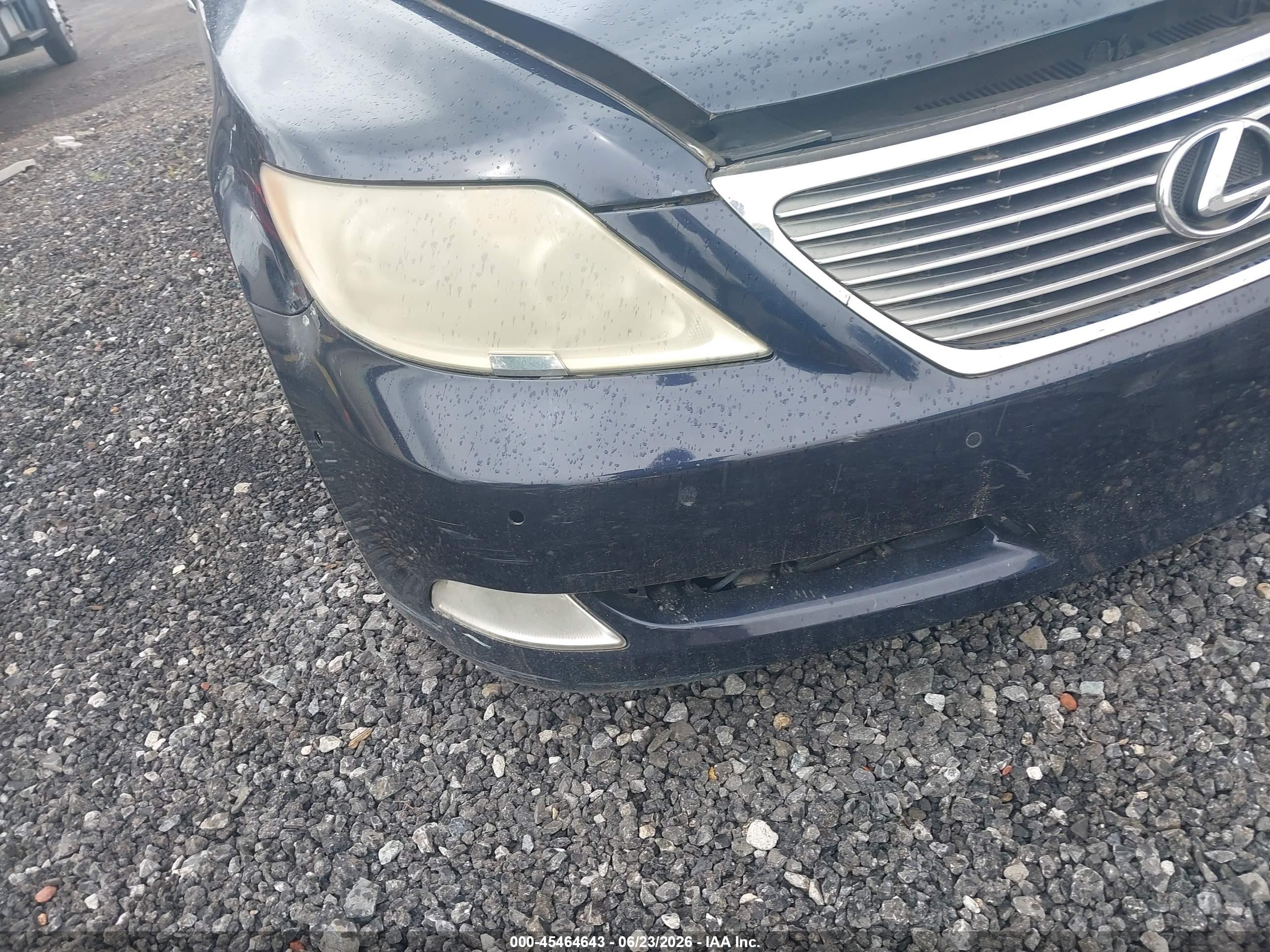 2008 Lexus Ls 460   Dark Blue vin: JTHBL46F485079088