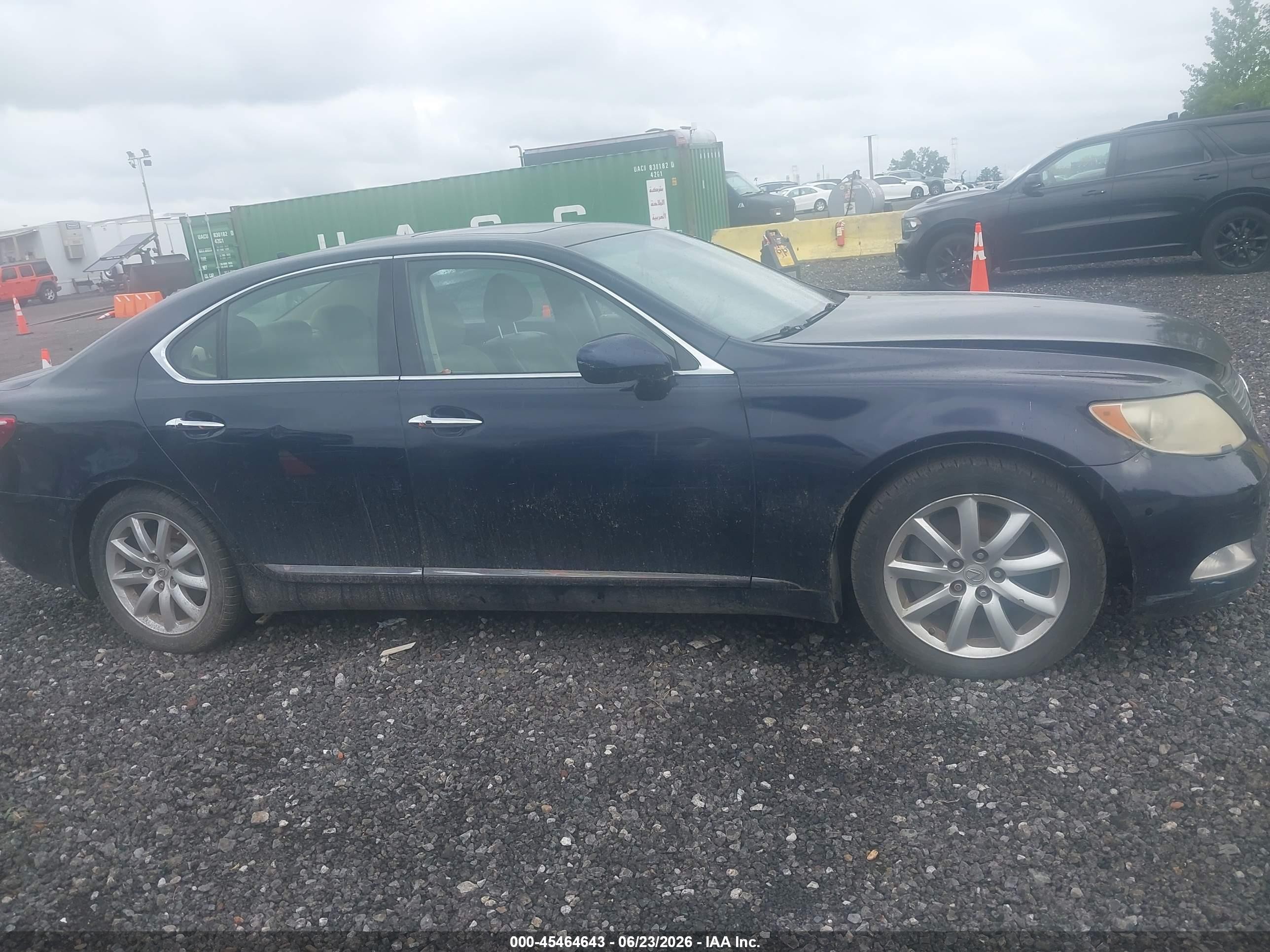 2008 Lexus Ls 460   Dark Blue vin: JTHBL46F485079088