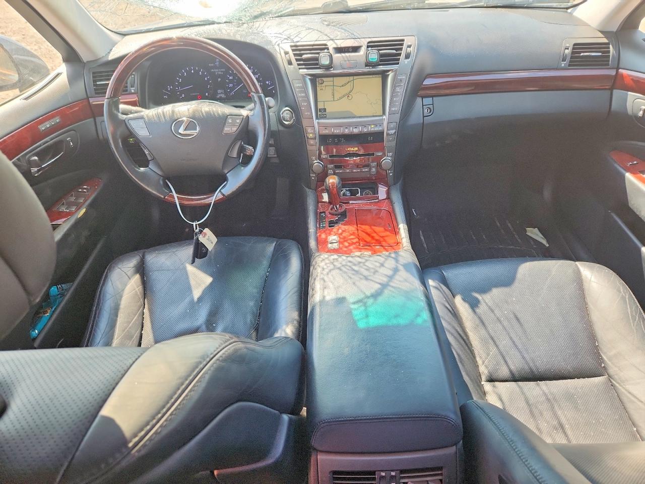 2008 Lexus Ls 460 Black vin: JTHBL46F485084047