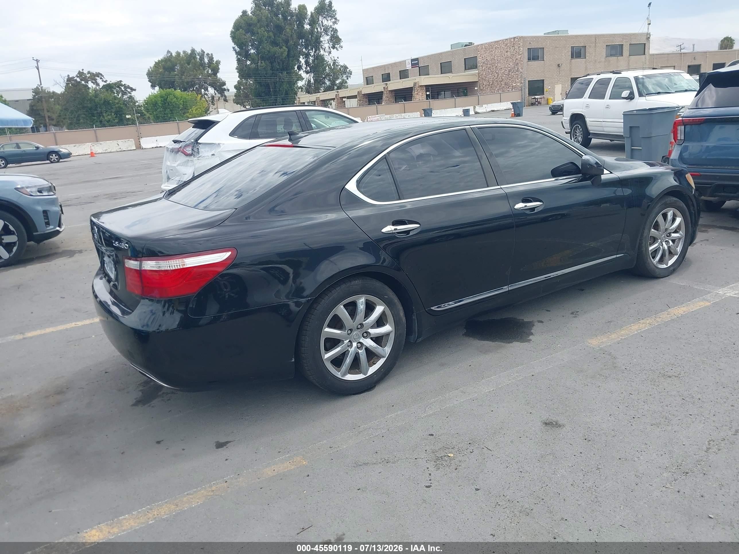 2007 Lexus Ls 460   Black vin: JTHBL46F575002616