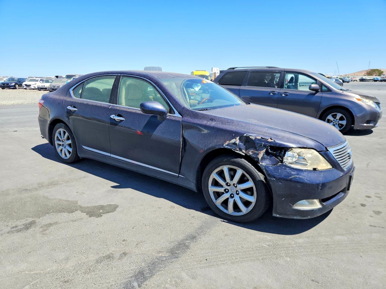 2007 Lexus Ls 460 Blue vin: JTHBL46F575003278