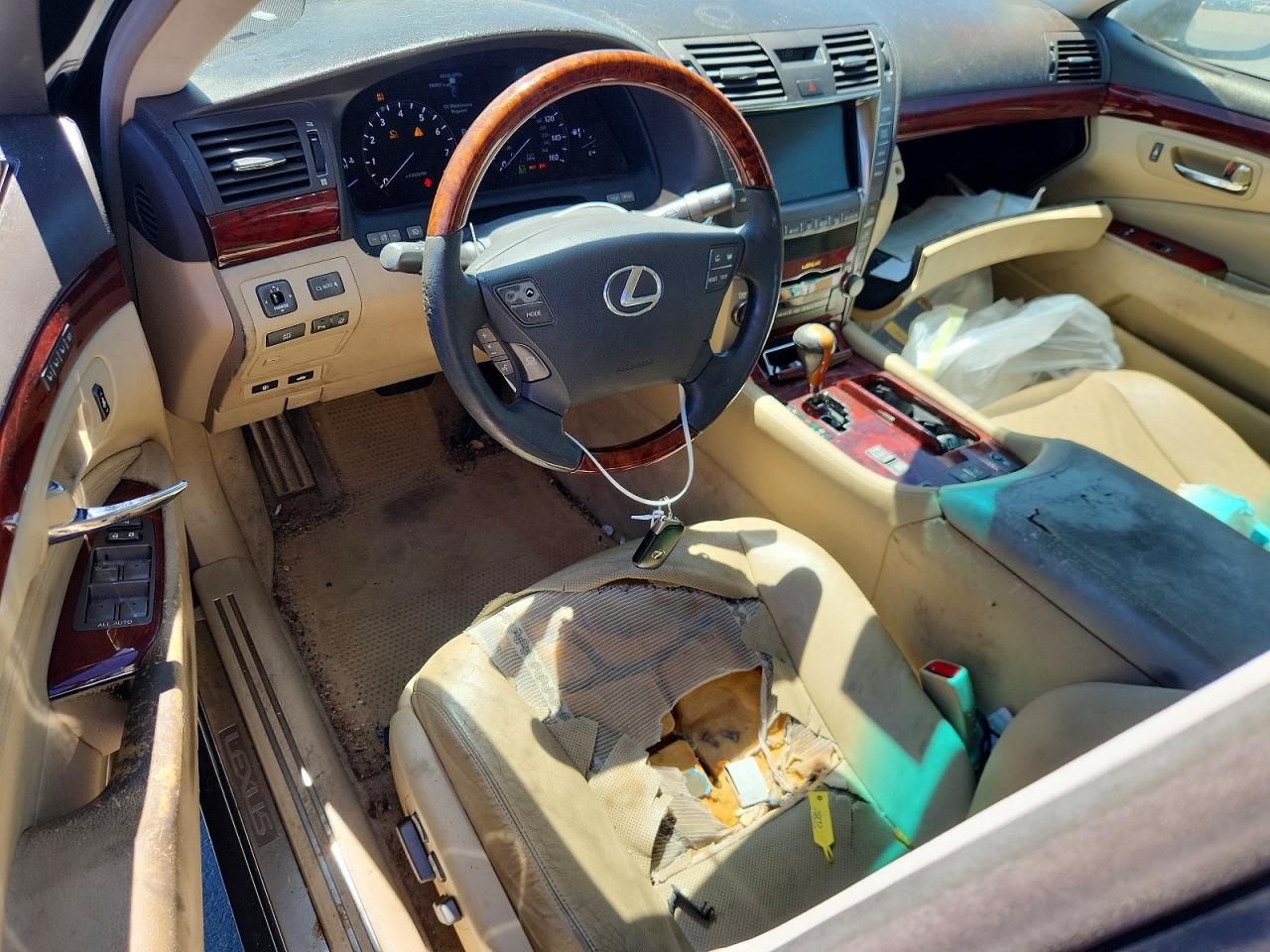 2007 Lexus Ls 460 Blue vin: JTHBL46F575003278