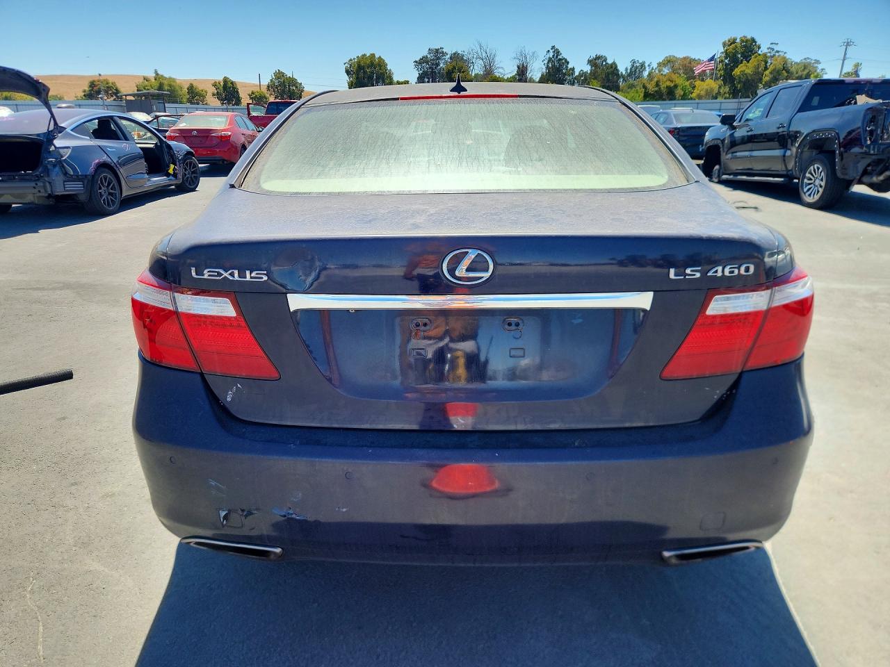 2007 Lexus Ls 460 Blue vin: JTHBL46F575003278
