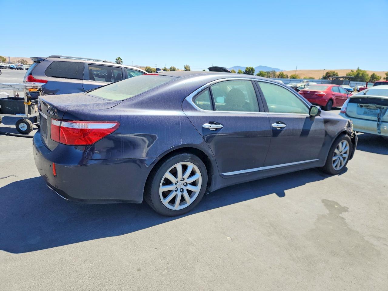 2007 Lexus Ls 460 Blue vin: JTHBL46F575003278