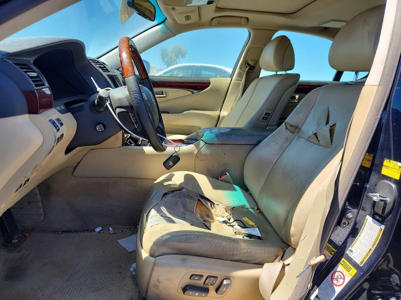2007 Lexus Ls 460 Blue vin: JTHBL46F575003278