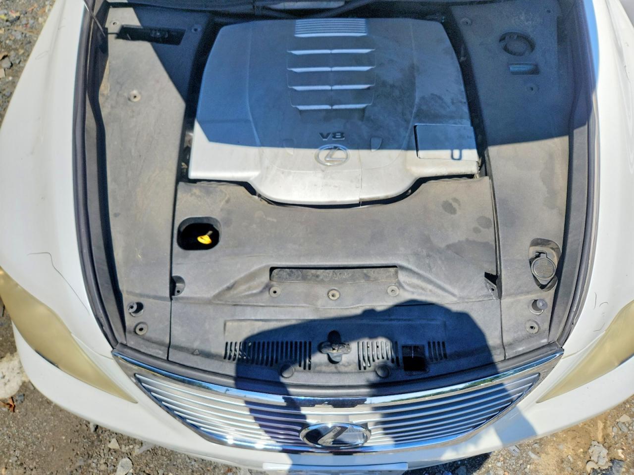 2007 Lexus Ls 460 White vin: JTHBL46F575039312