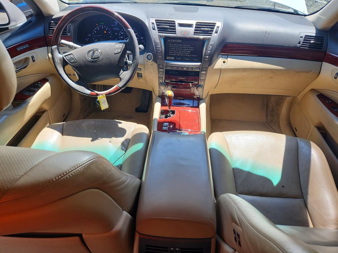 2007 Lexus Ls 460 White vin: JTHBL46F575039312