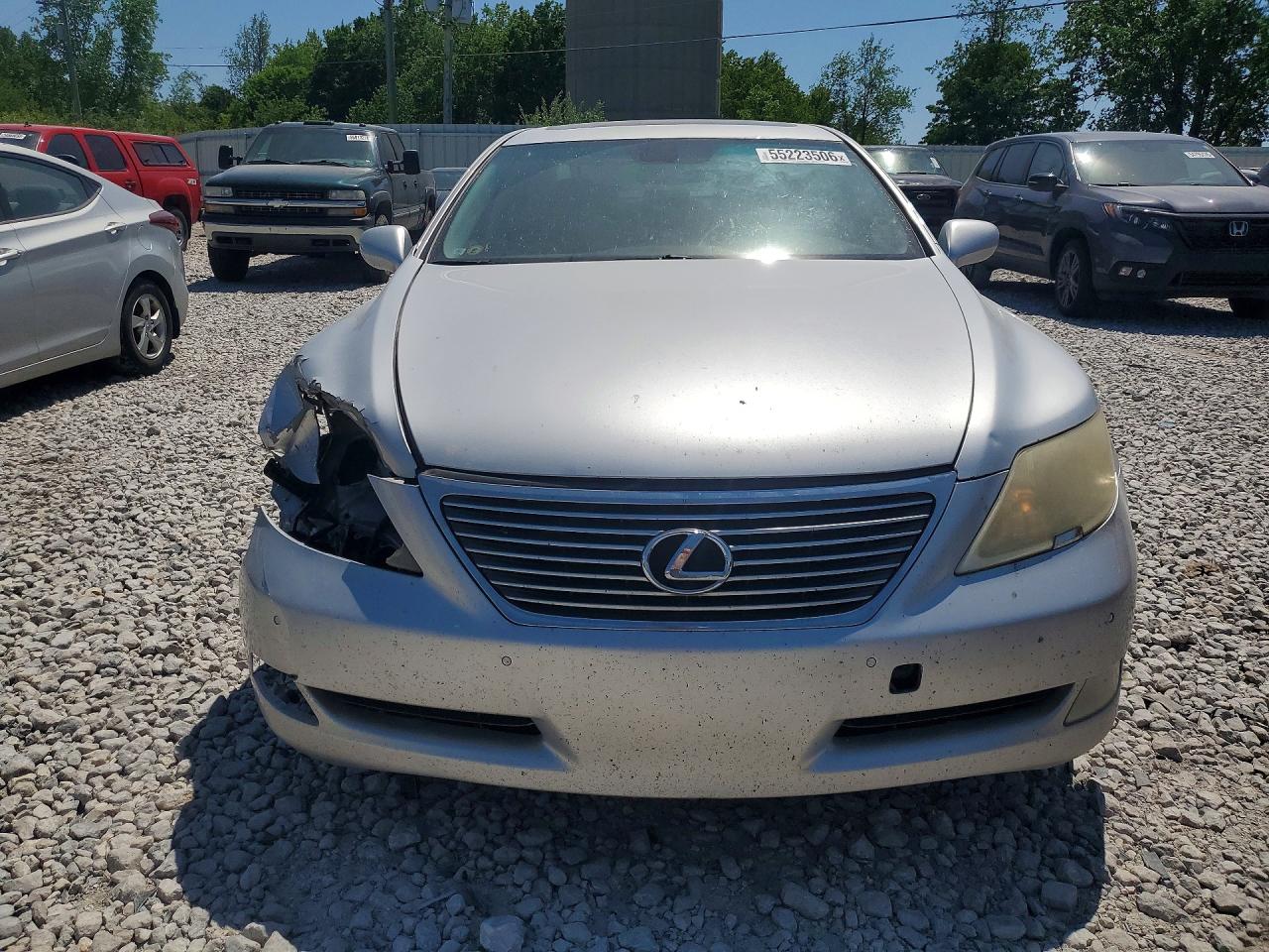 2007 Lexus Ls 460 Silver vin: JTHBL46F575040394