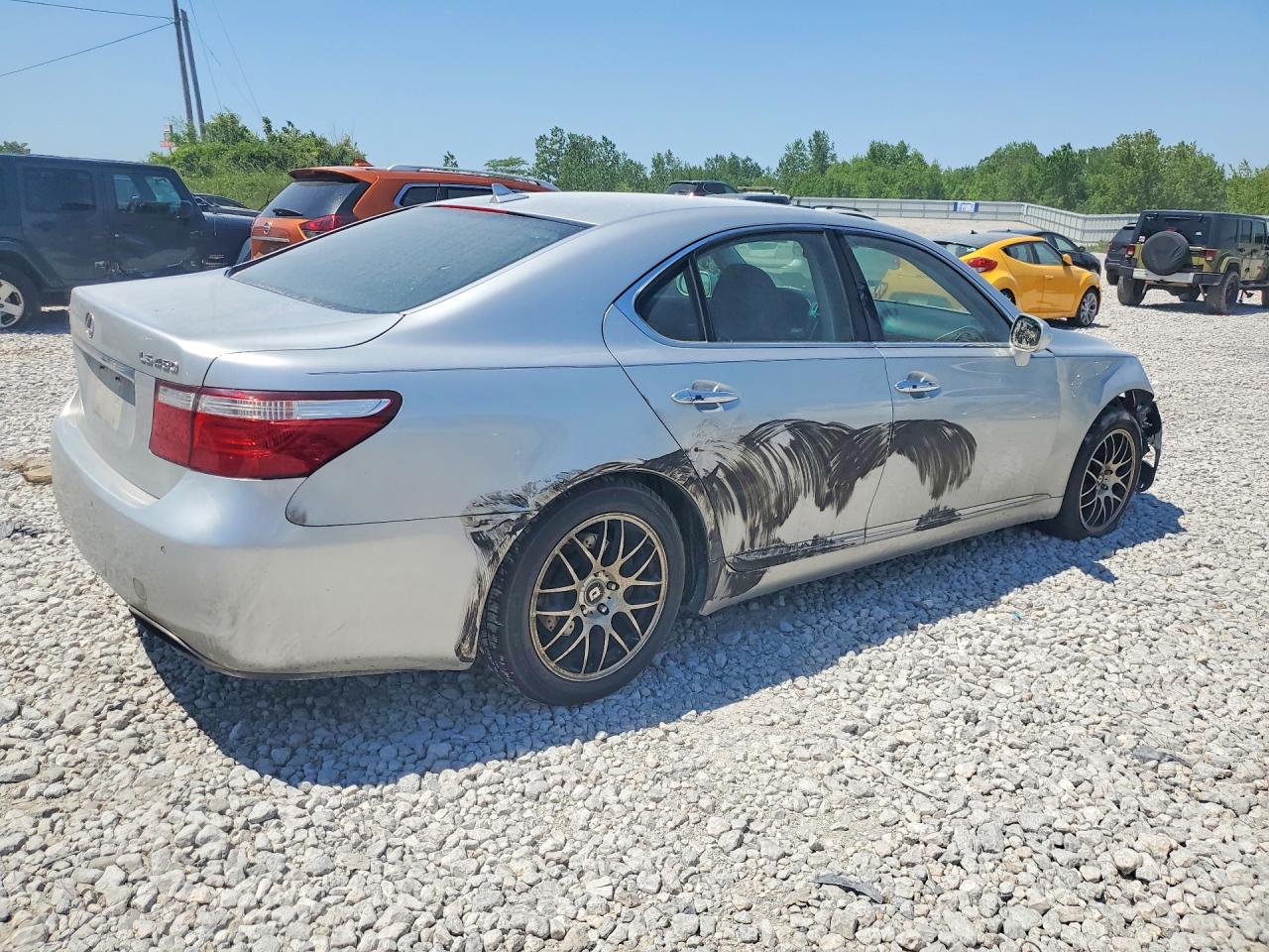 2007 Lexus Ls 460 Silver vin: JTHBL46F575040394