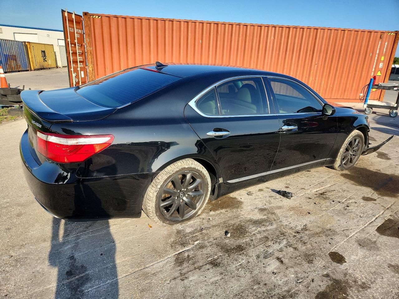 2007 Lexus Ls 460 Black vin: JTHBL46F575044753