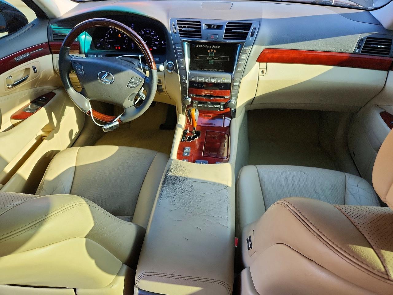2007 Lexus Ls 460 Black vin: JTHBL46F575044753