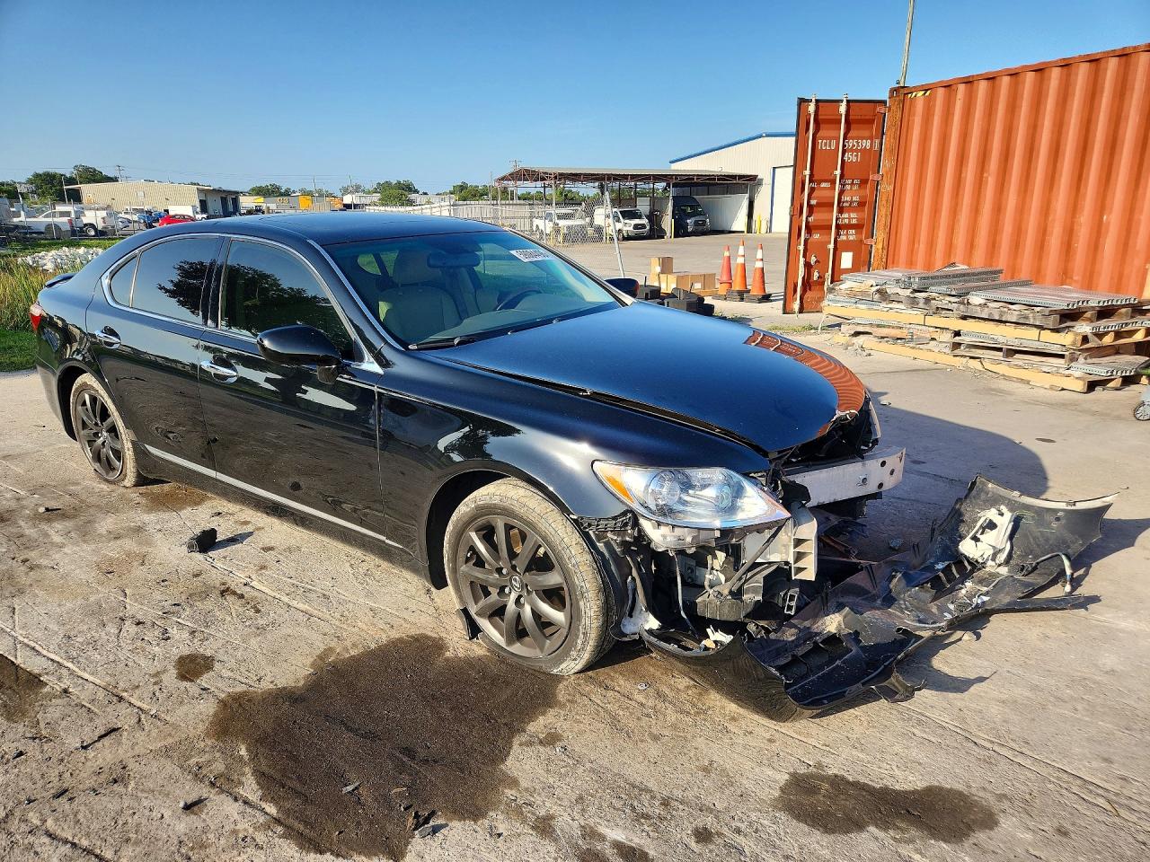 2007 Lexus Ls 460 Black vin: JTHBL46F575044753