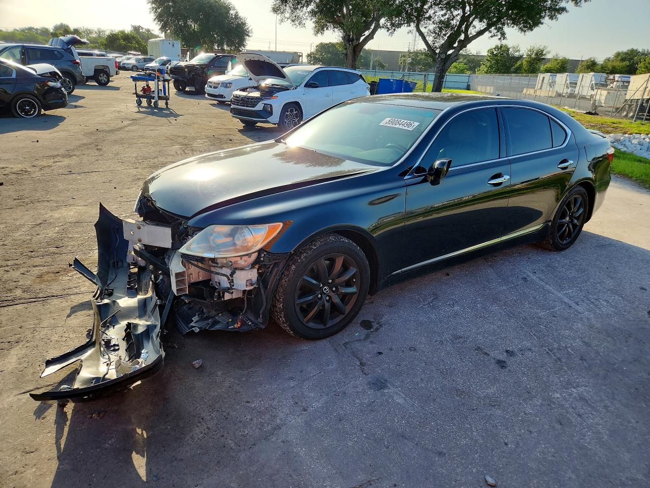 2007 Lexus Ls 460 Black vin: JTHBL46F575044753