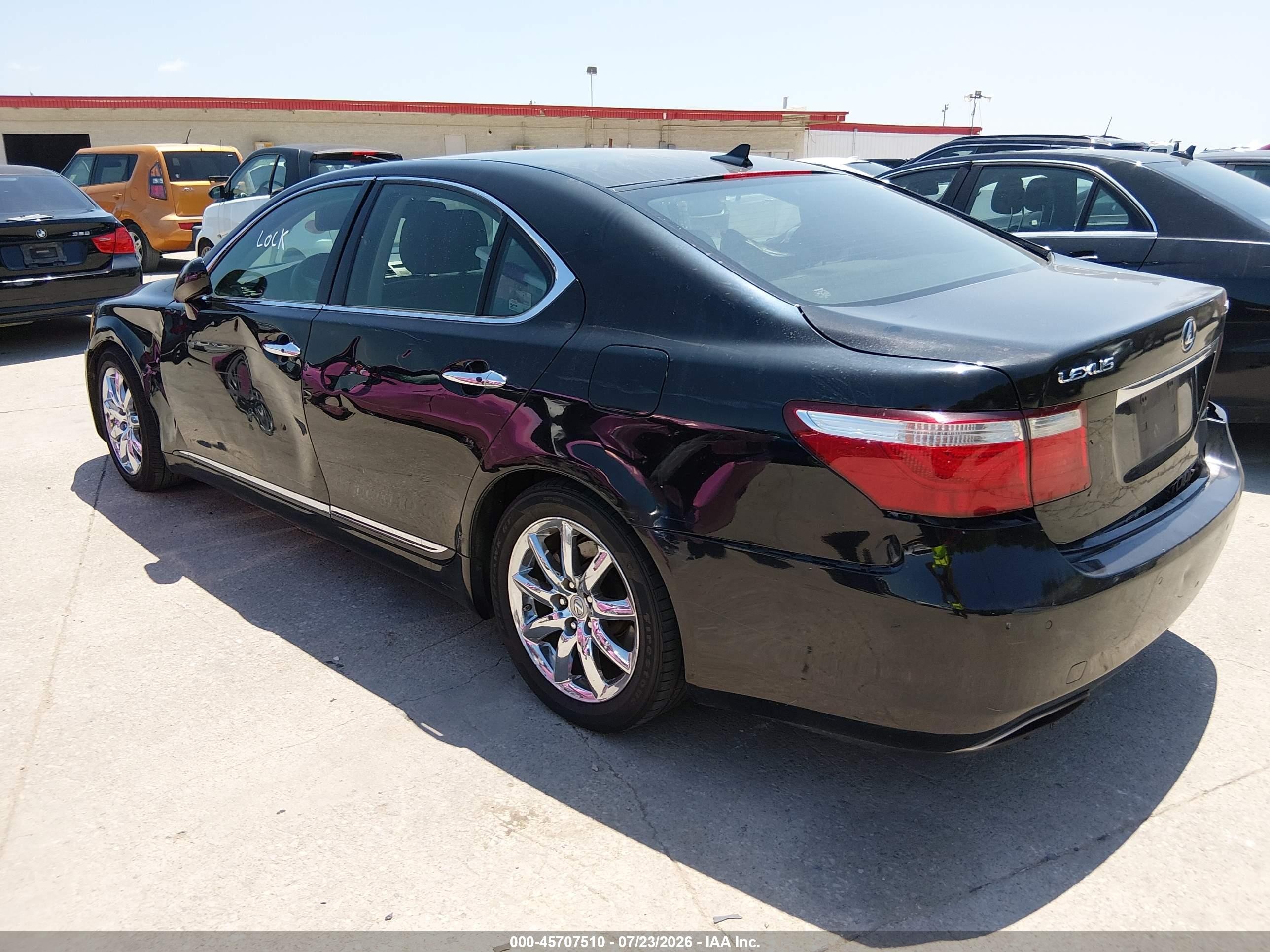 2007 Lexus Ls 460   Черный vin: JTHBL46F575047877