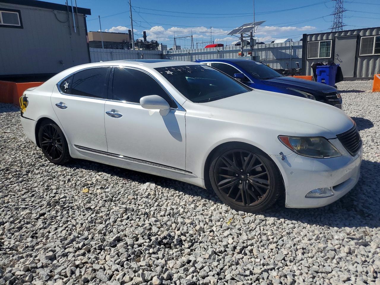 2007 Lexus Ls 460 White vin: JTHBL46F575048155