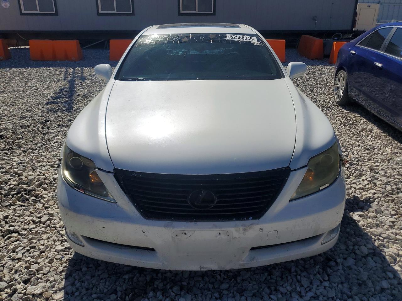 2007 Lexus Ls 460 White vin: JTHBL46F575048155