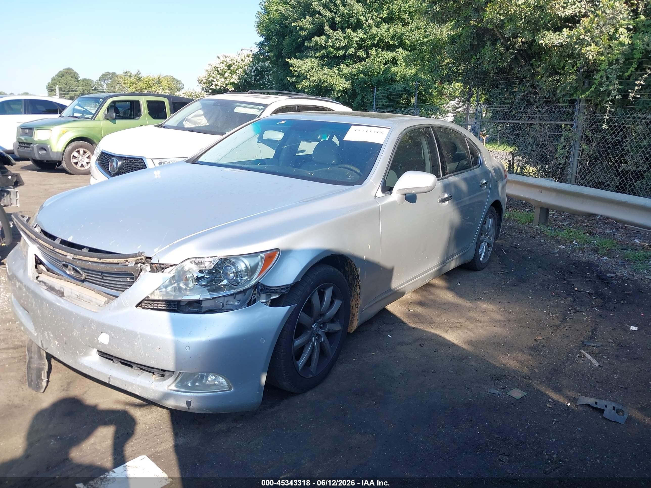2007 Lexus Ls 460   Gray vin: JTHBL46F575050049