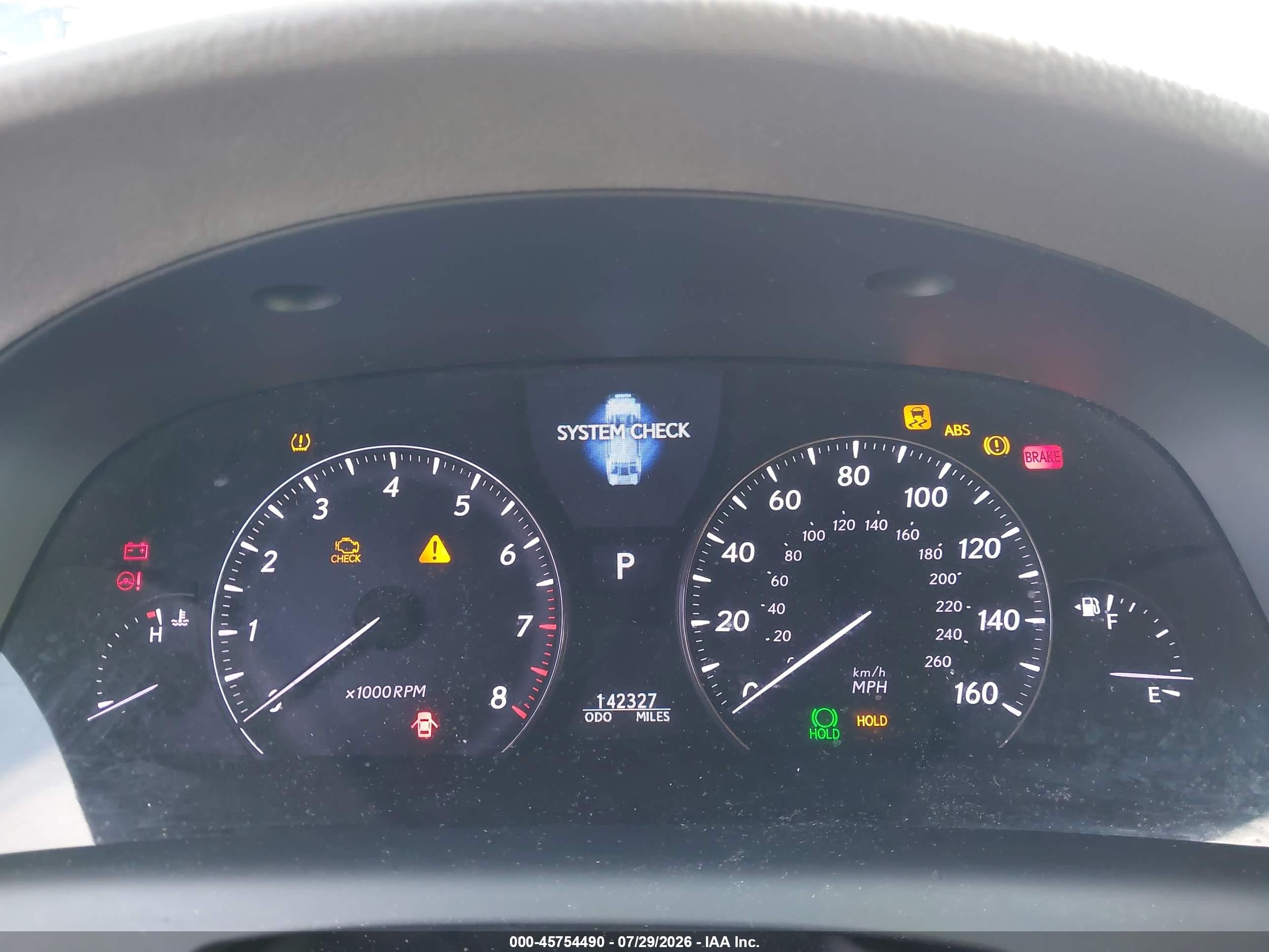 2008 Lexus Ls 460   White vin: JTHBL46F585068424
