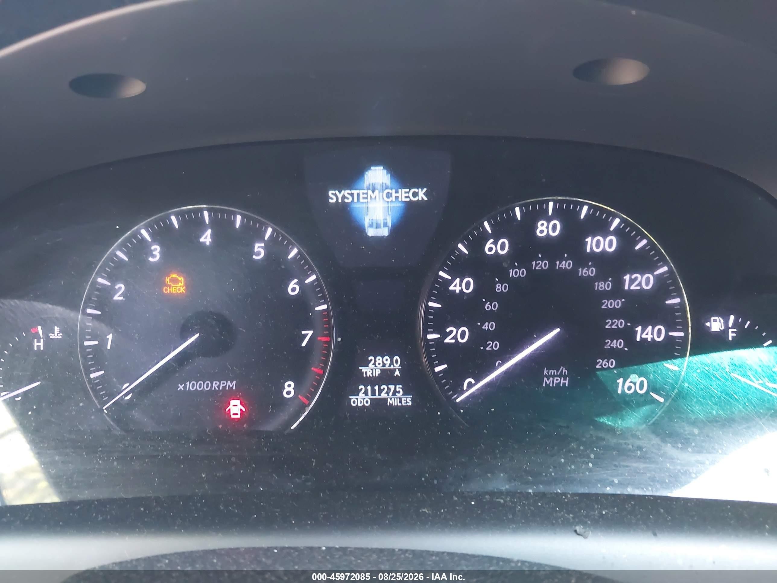 2008 Lexus Ls 460   Серебряный vin: JTHBL46F585069136