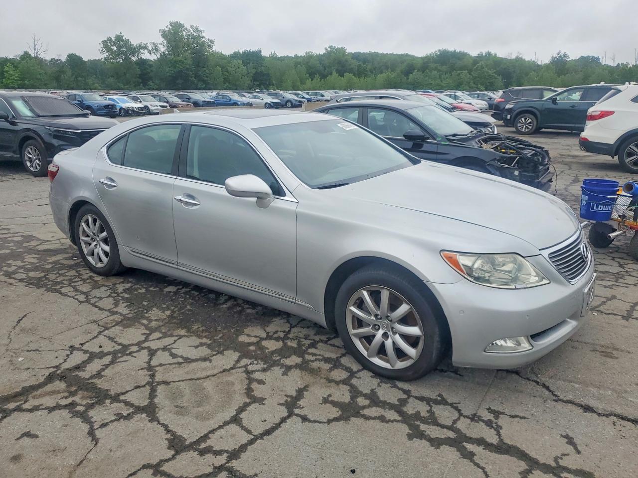 2008 Lexus Ls 460 Gray vin: JTHBL46F585072215