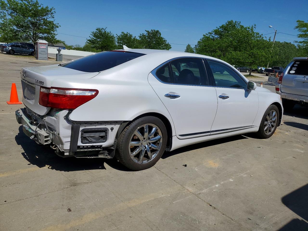 2008 Lexus Ls 460 White vin: JTHBL46F585073820