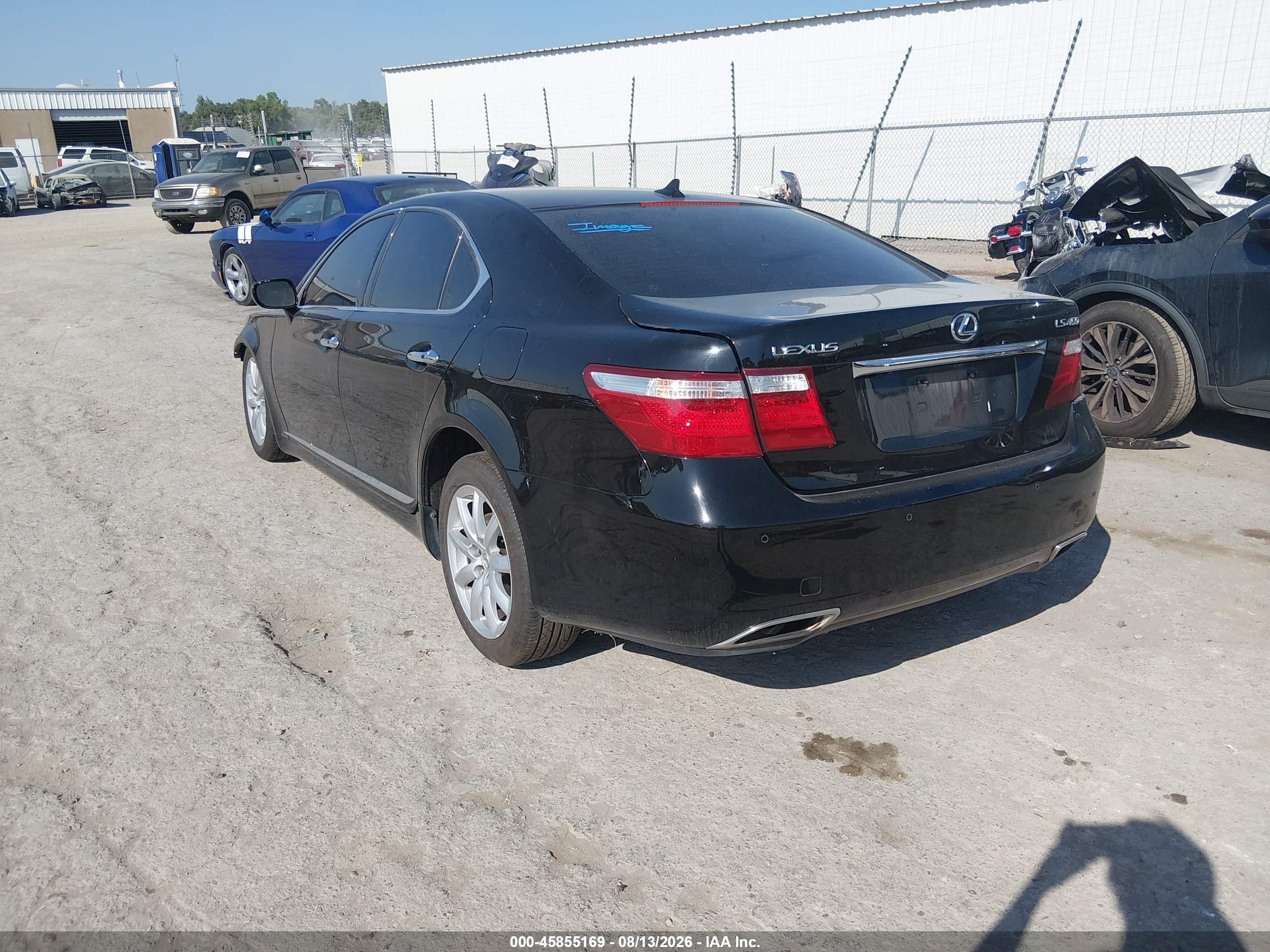2008 Lexus Ls 460 Черный vin: JTHBL46F585077687