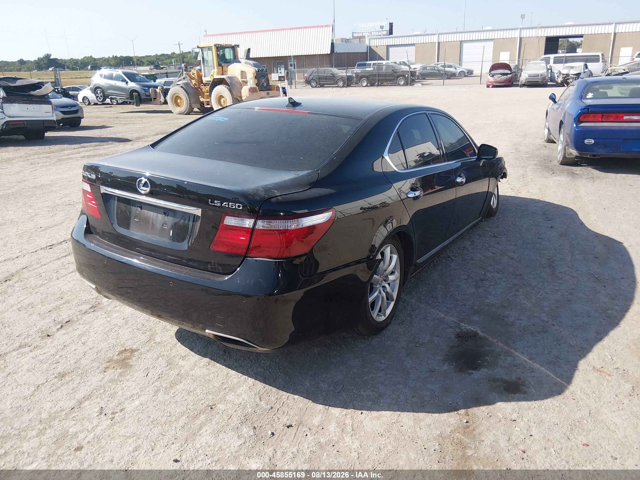2008 Lexus Ls 460 Черный vin: JTHBL46F585077687