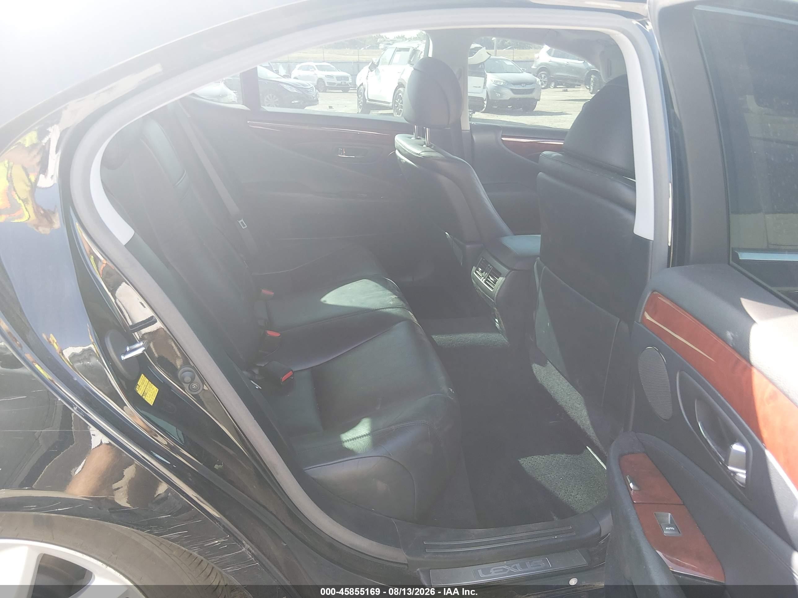 2008 Lexus Ls 460 Черный vin: JTHBL46F585077687