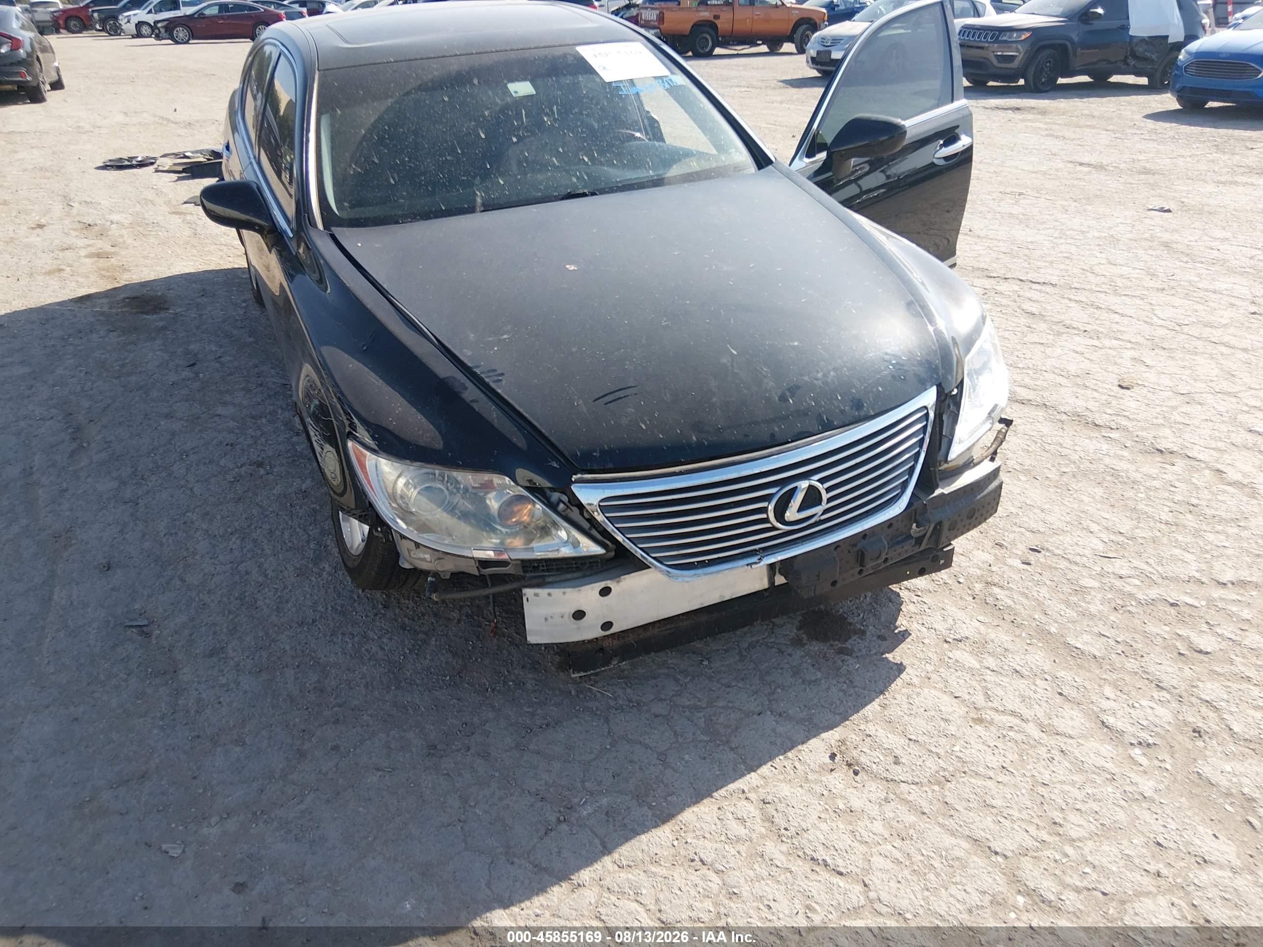 2008 Lexus Ls 460 Черный vin: JTHBL46F585077687