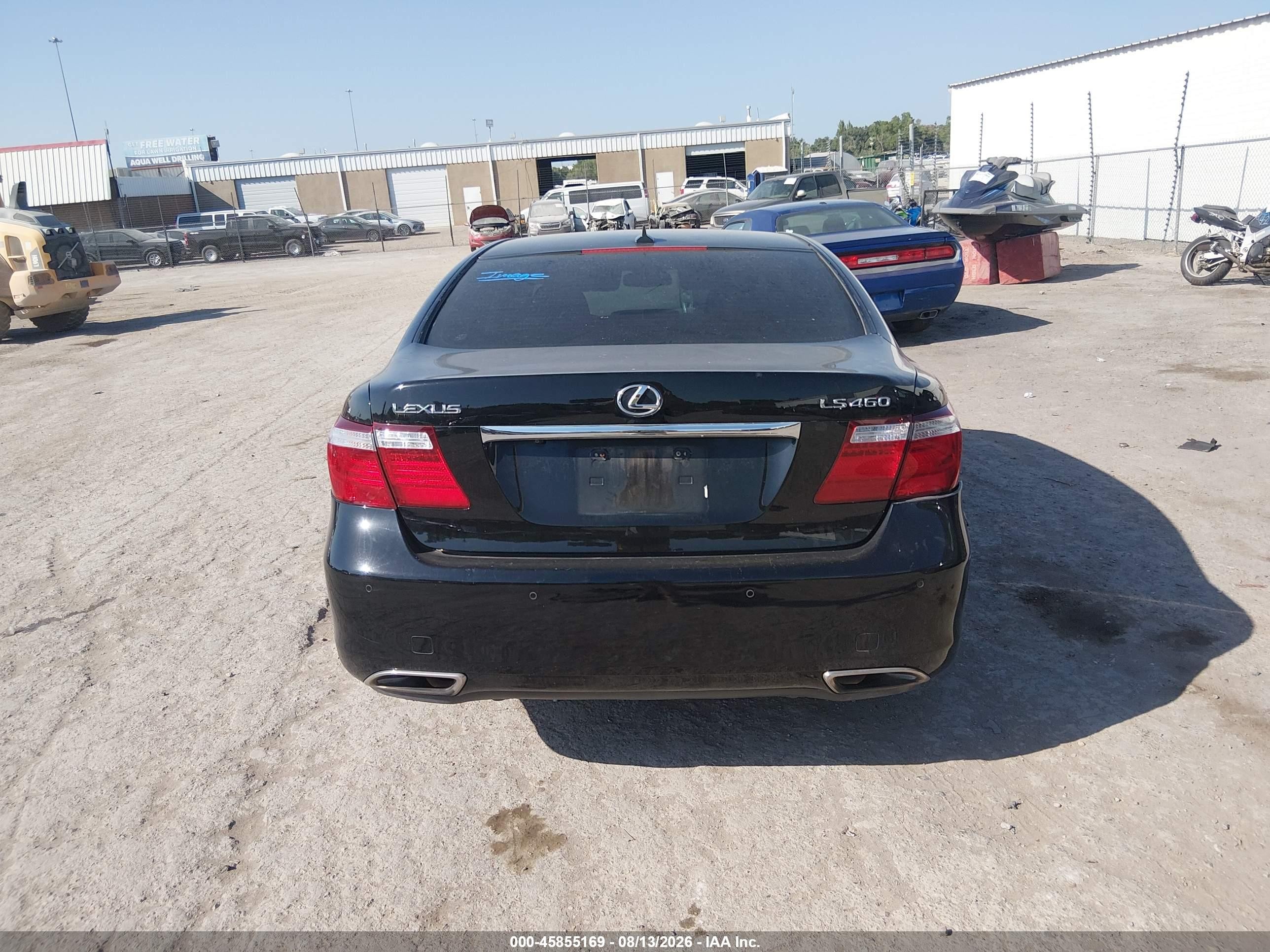 2008 Lexus Ls 460 Черный vin: JTHBL46F585077687
